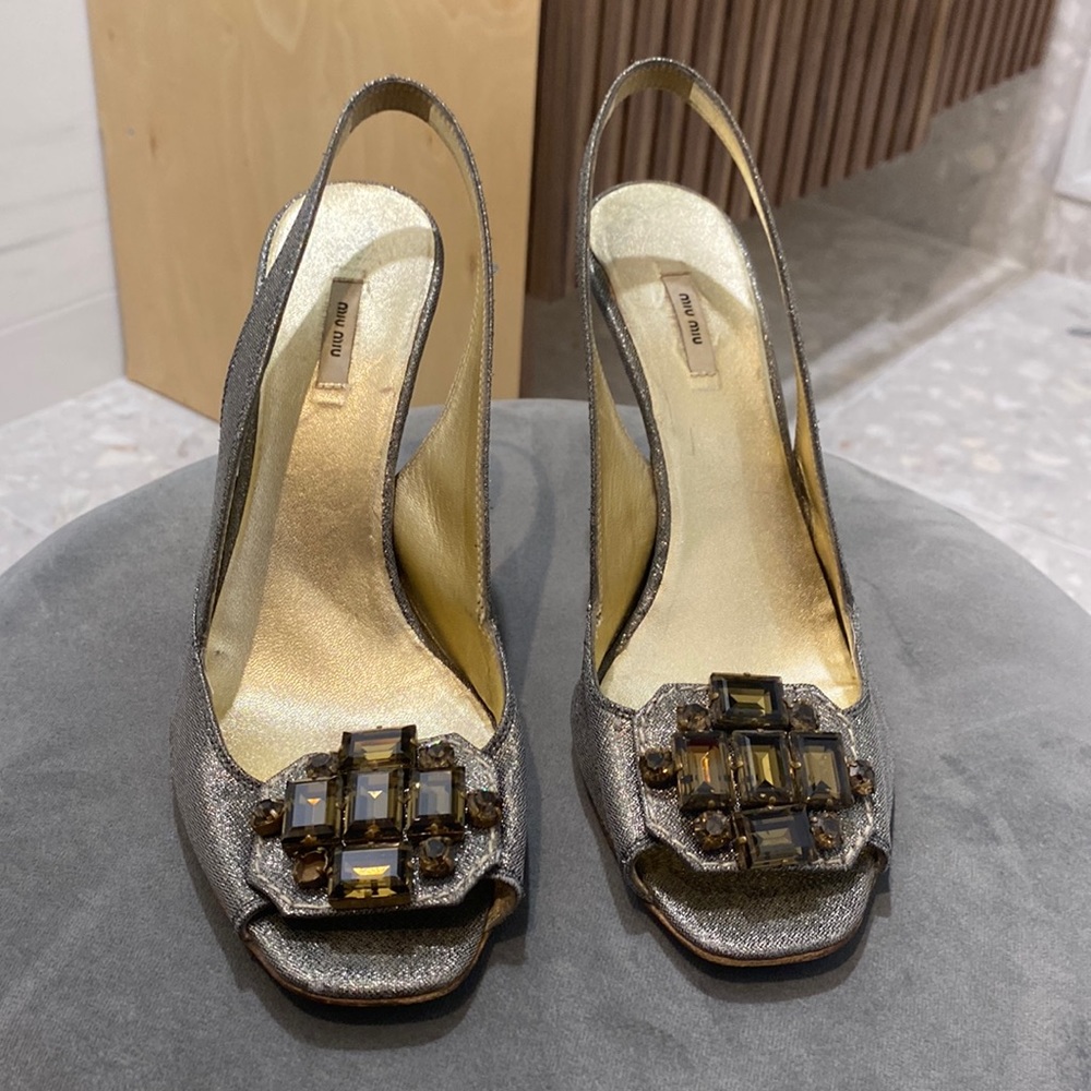 Miu Miu Open Toe Heels - image 1